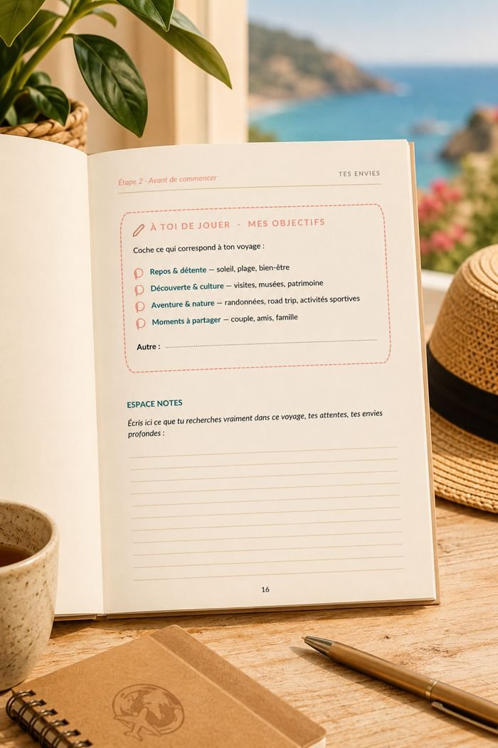 Page à remplir du carnet
